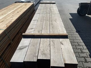Ca. 10x Douglas Balken Fijnbezaagd, 200x200mm, lengte 500cm